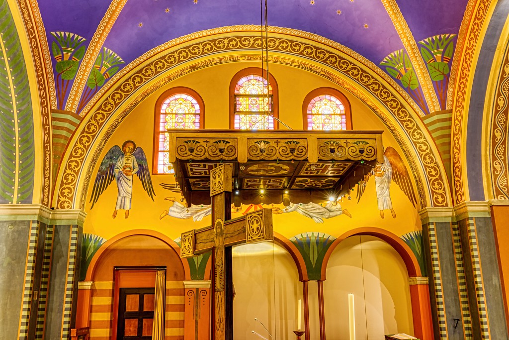 HDR kerkfotografie cenakelkerk kerk church eglise jesus maria heilig landstichting bedevaart pilgrimage pelerinage religie religion bedevaartsoord museum